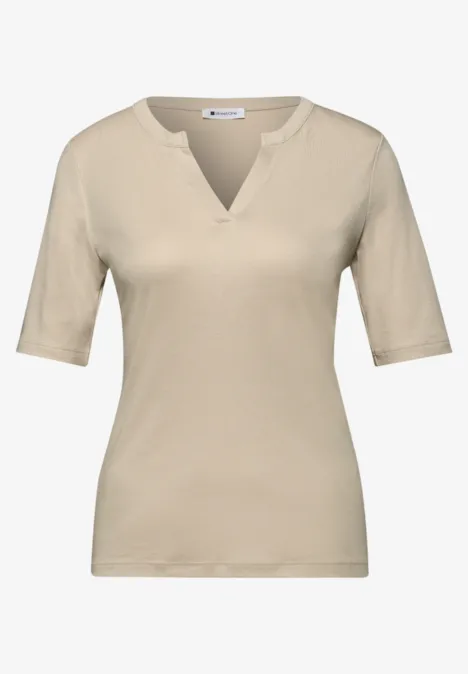 T-shirt de base cotton beige