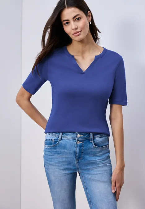 T-shirt de base amparo blue