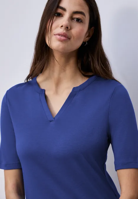 T-shirt de base amparo blue
