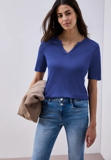 T-shirt de base amparo blue