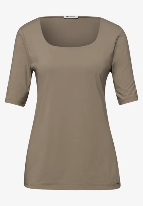 T-shirt de base light terra mocha