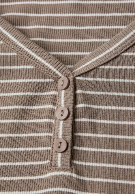 Gestreiftes Shirt light terra mocha