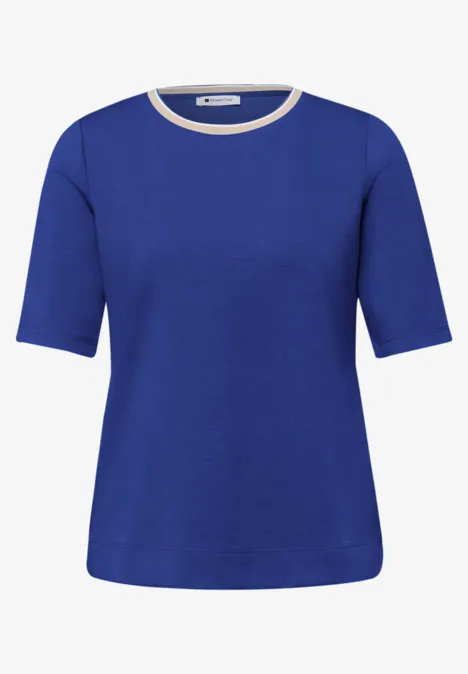 T-shirt avec détail contrasté amparo blue