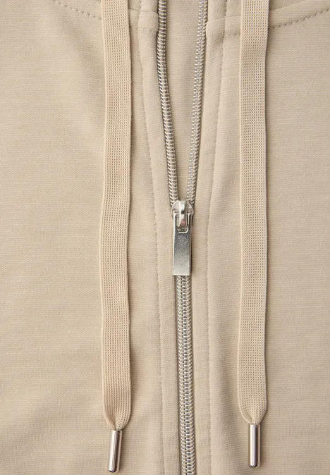 Kurtka na suwak cotton beige