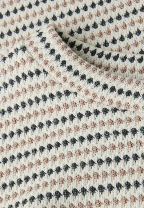 Gestreiftes Shirt off white