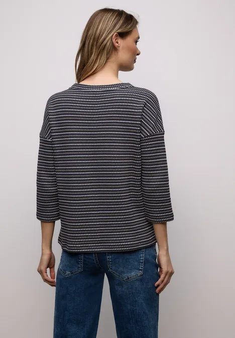 Gestreiftes Shirt shadowed navy