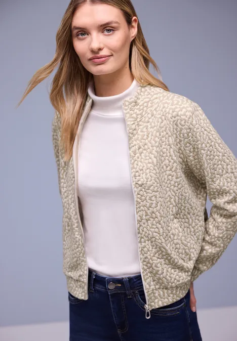 Veste à motifs cotton beige Veste à motifs cotton beige