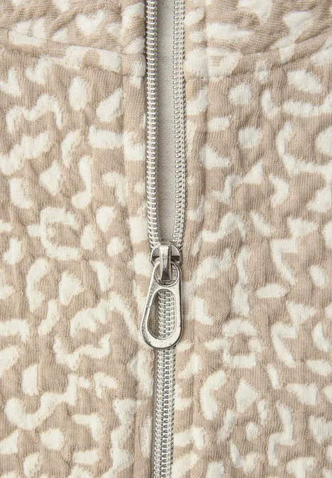 Veste à motifs cotton beige Veste à motifs cotton beige