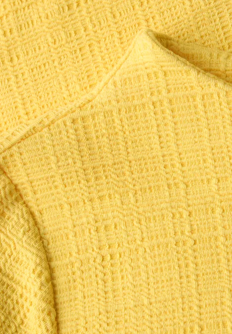 T-shirt à motifs structurés bloom yellow T-shirt à motifs structurés bloom yellow