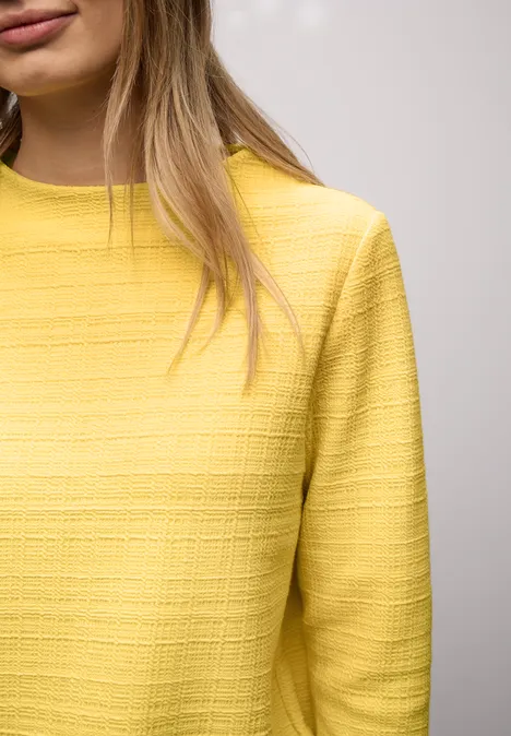 T-shirt à motifs structurés bloom yellow T-shirt à motifs structurés bloom yellow