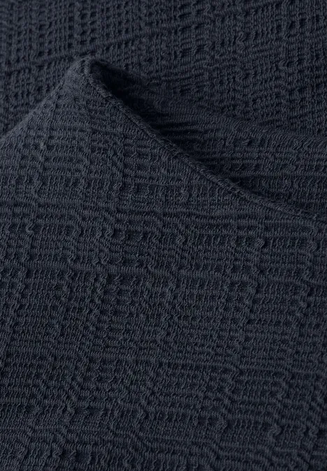 Shirt met structuur shadowed navy