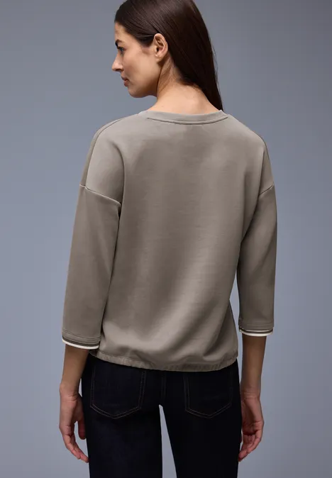 Chemise aspect soie avec détails light terra mocha Chemise aspect soie avec détails light terra mocha