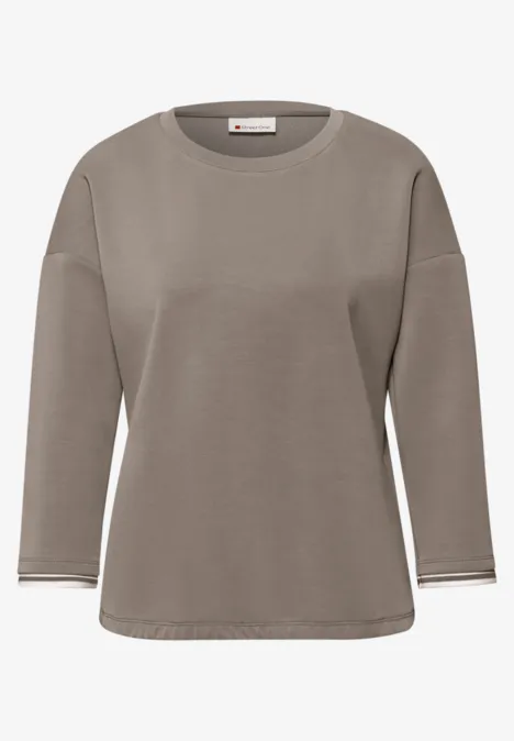 Chemise aspect soie avec détails light terra mocha Chemise aspect soie avec détails light terra mocha