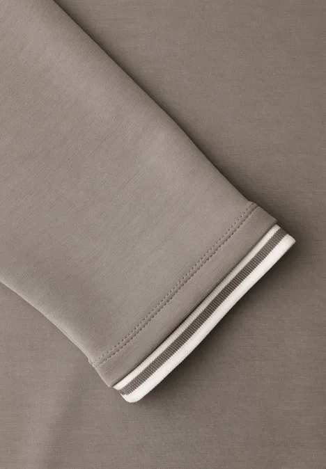 Chemise aspect soie avec détails light terra mocha Chemise aspect soie avec détails light terra mocha