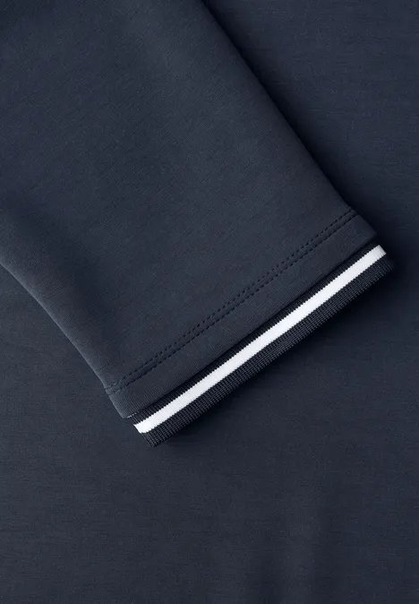 Chemise aspect soie avec détails shadowed navy Chemise aspect soie avec détails shadowed navy