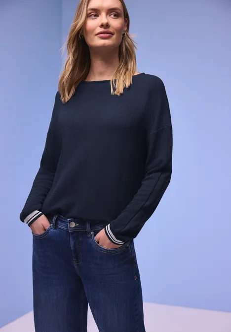 T-shirt avec détails en tape shadowed navy T-shirt avec détails en tape shadowed navy