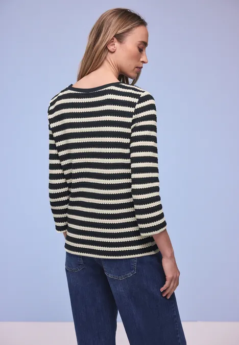 Gestreiftes Shirt shadowed navy