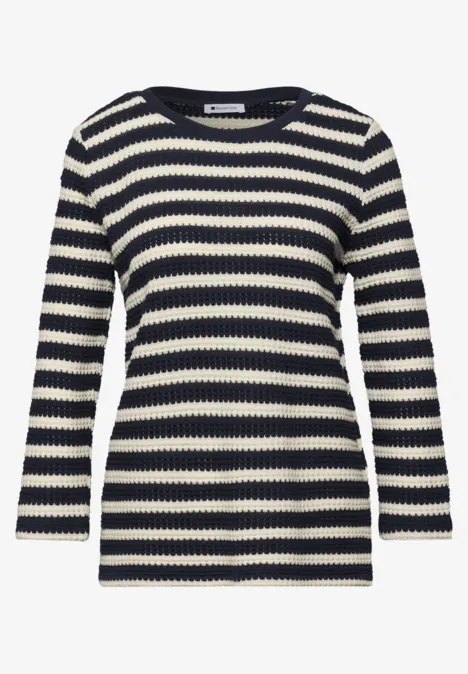 Gestreiftes Shirt shadowed navy