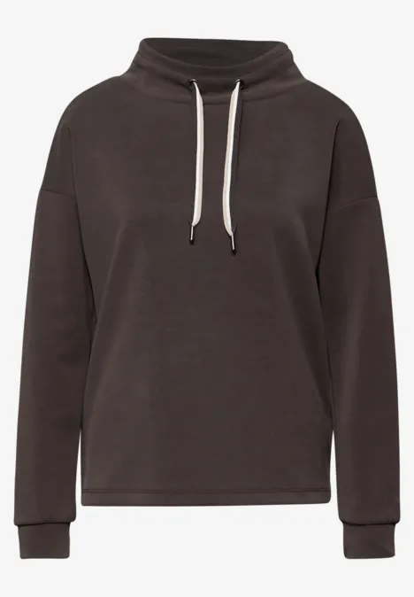 Shirt in effen kleur molten earth