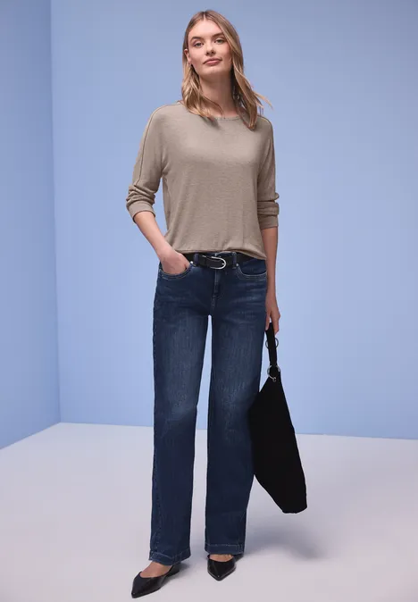 T-shirt au look mélangé light terra mocha mel.