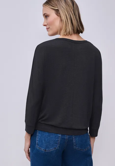 T-shirt au look mélangé shadowed navy mel.