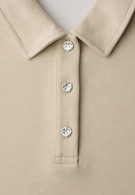 Polo cotton beige mel. Polo cotton beige mel.