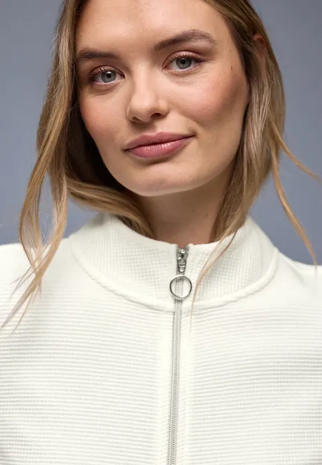 Veste à fermeture éclair off white