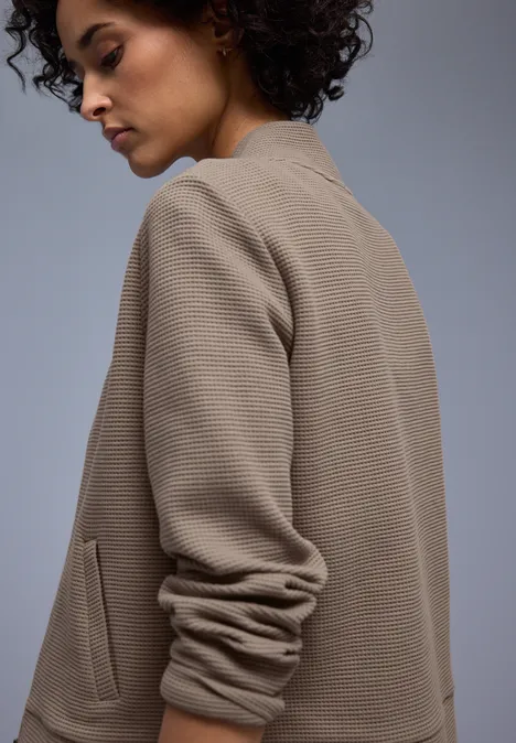 Veste à fermeture éclair light terra mocha