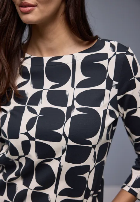 T-shirt à motifs shadowed navy