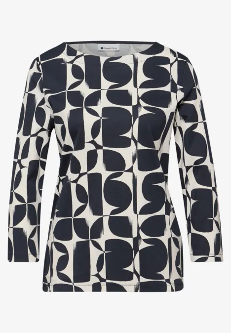 T-shirt à motifs shadowed navy