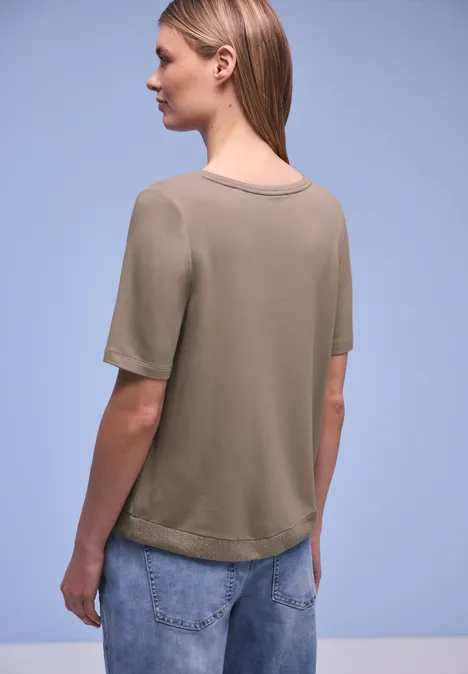 Koszulka z nadrukiem light terra mocha