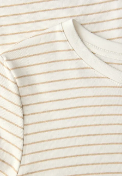 Gestreiftes Shirt off white
