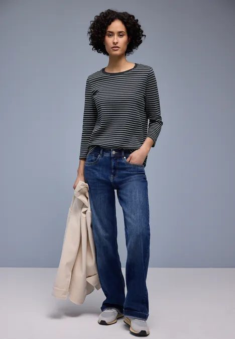 Gestreiftes Shirt shadowed navy