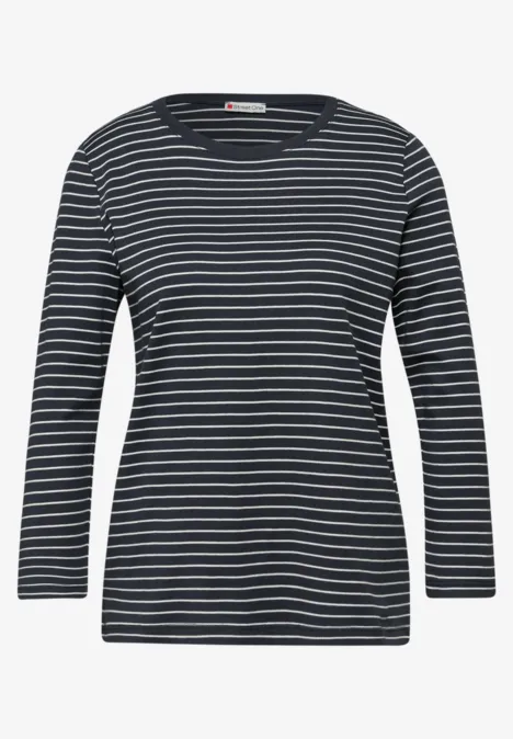 Gestreiftes Shirt shadowed navy