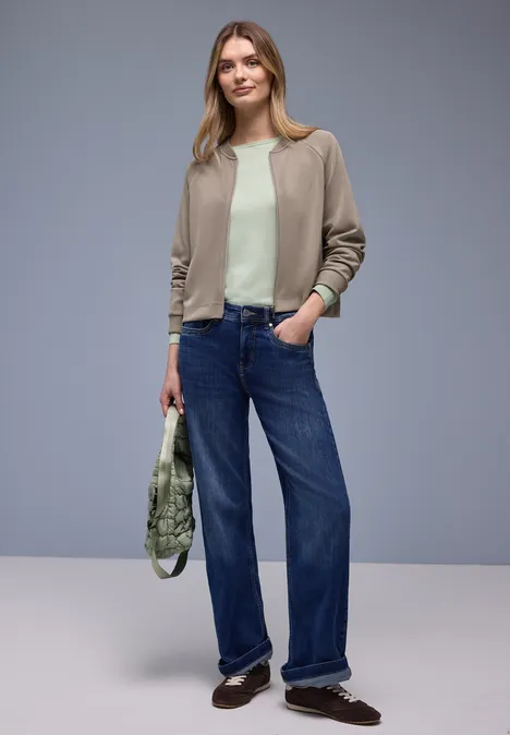 Gemusterte Jacke light terra mocha