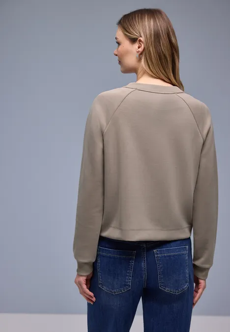 Gemusterte Jacke light terra mocha