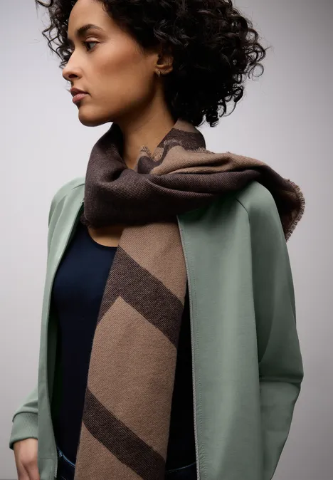 Gemusterte Jacke dark mint green