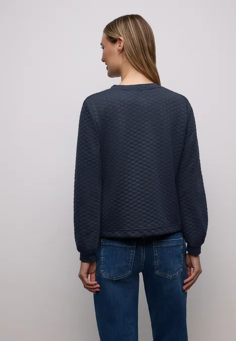 Zipper Jacke mit Struktur shadowed navy