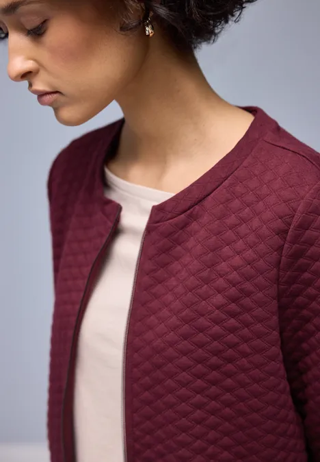 Jas met rits truffle red