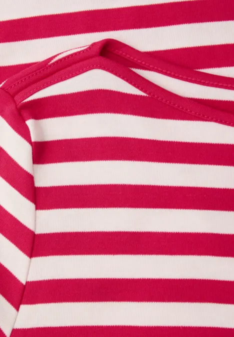 Gestreiftes Shirt power berry