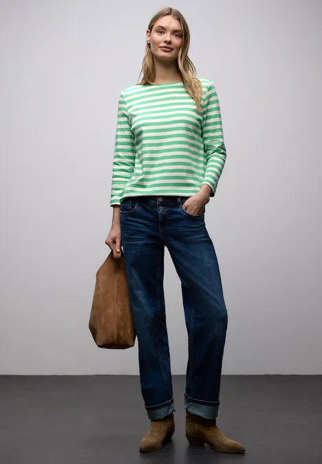 Gestreiftes Shirt arcadia green Gestreiftes Shirt arcadia green