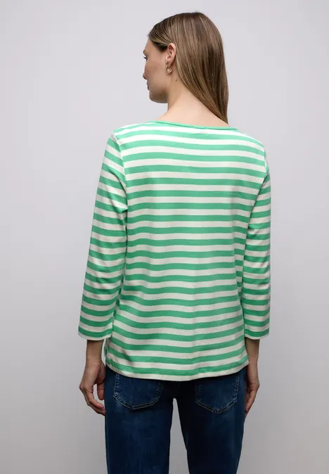 Gestreiftes Shirt arcadia green Gestreiftes Shirt arcadia green
