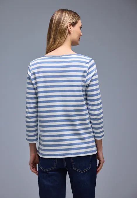 Gestreiftes Shirt bonnet blue Gestreiftes Shirt bonnet blue