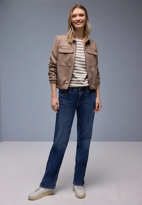 Gestreiftes Shirt light terra mocha