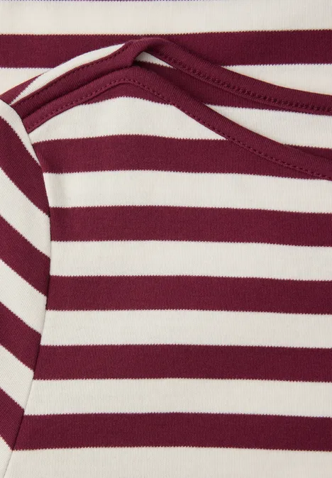 Gestreiftes Shirt truffle red