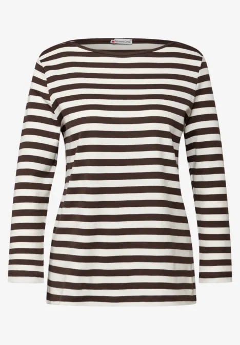 Gestreiftes Shirt molten earth