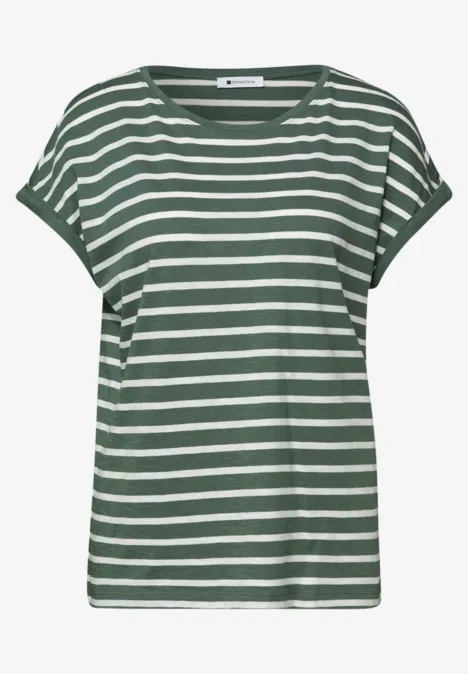 Chemise à rayures dropped shoulder bound green Chemise à rayures dropped shoulder bound green