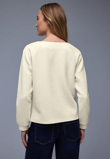 T-shirt avec fermeture éclair soft beige T-shirt avec fermeture éclair soft beige