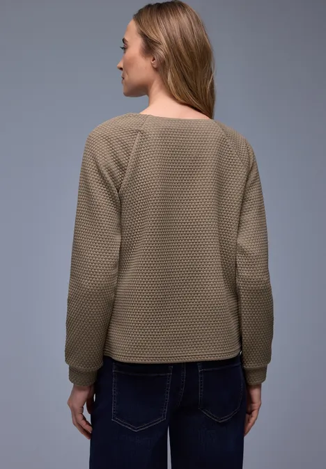 T-shirt avec fermeture éclair light terra mocha T-shirt avec fermeture éclair light terra mocha