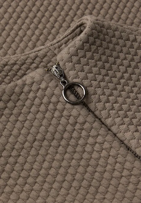 T-shirt avec fermeture éclair light terra mocha T-shirt avec fermeture éclair light terra mocha